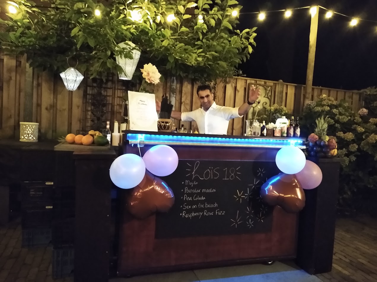 cocktailbar op je verjaardag